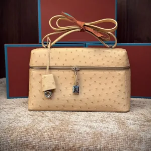 LORO PIANA Super Master Ostrich Leather Bag | Luxury Women's Handbag