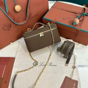LORO PIANA x Jimmy Choo Avenue Wallet Chain Bag | Luxury Leather Clutch | Super Master Quality