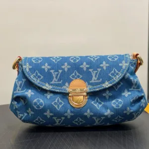 LOUIS VUITTON Denim Monogram Shoulder Bag | Luxury Crossbody Bag