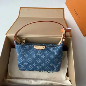 LOUIS VUITTON Hills Pochette | Monogram Empreinte Leather | Luxury Crossbody Bag