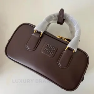 MIU MIU Arcadie Briarwood Leather Bag