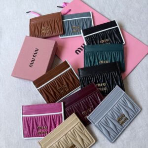 Miu Miu Matelasse Nappa Leather Card Holder In Dubai | BAGS DUBAI