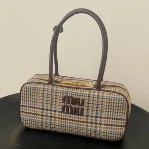 MIU MIU Tartan Check Top Handle Bag | Super Master Quality | Official Style