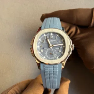 Patek Philippe Aquanaut Travel Time 5164G-001 White Gold Blue Dial 41mm Men’s Watch