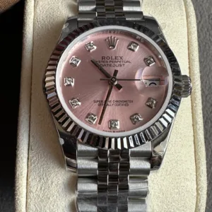 Rolex Datejust 31 Pink Diamond-set Dial With Jubilee