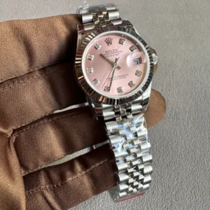 Rolex Datejust 31 Pink Diamond-set Dial With Jubilee