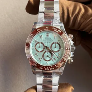 Rolex Daytona Open Caseback Arabic Numerals Platinum