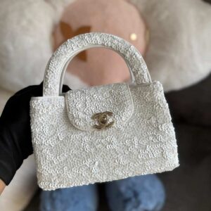 Shop Chanel 24P Mini Kelly Tote Tweed Bag | Bags Dubai