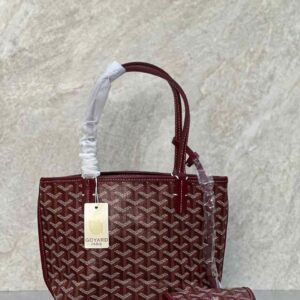Shop Goyard Anjou Mini Tote Bag Goyardine Canvas | Bags Dubai