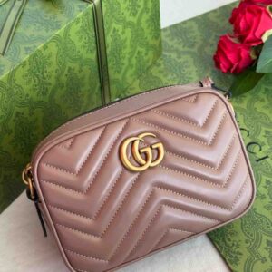 Shop Gucci GG Marmont Camera Bag Nappa Leather | Bags Dubai